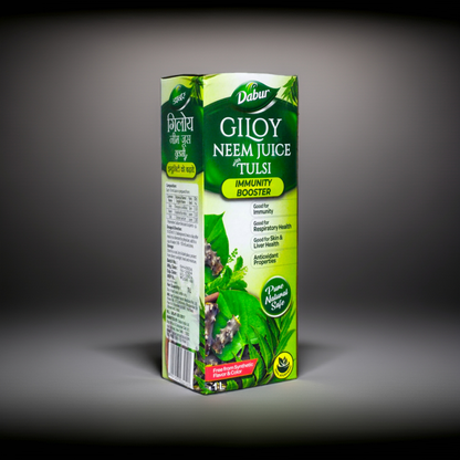 Dabur Giloy Neem Juice with Tulsi – Herbal Blend with Natural Plant Extracts – 1L