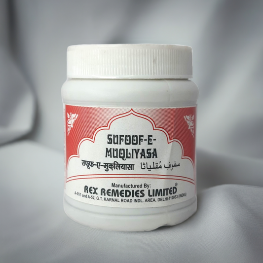 Rex Sufoof E Muqliyasa 60g  – Traditional Unani Herbal Blend