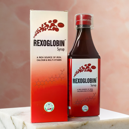 Rexoglobin Syrup 200ml – Iron and Vitamin-Enriched Herbal Tonic