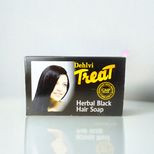 Dehlvi Treat Herbal Black Hair Soap 75 gm (Pack of 2)